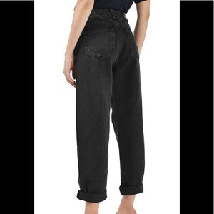 Topshop boutique black mom jeans US size 12/14